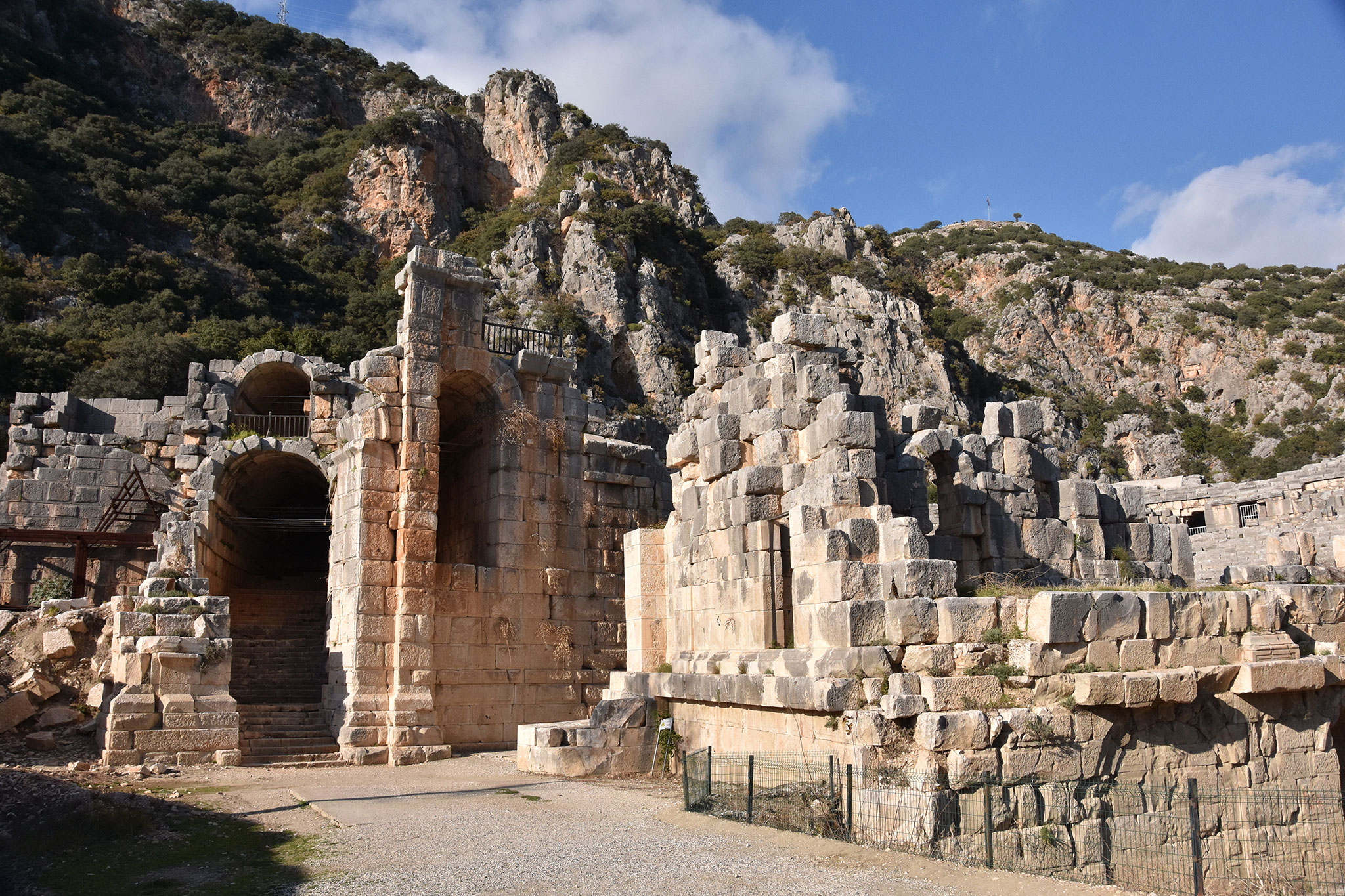 Myra was a Lycian, then ancient Greek, then Greco-Roman, then Byzantine Greek, then Ottoman town in Lycia, which became the small Turkish town of Kale, renamed Demre in 2005